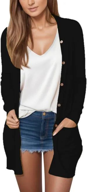 2023 Lightweight Cardigans for Women Summer Drape Business Casual Open Front Cardigans Sweater Fall Long Sleeve Coat Jakets