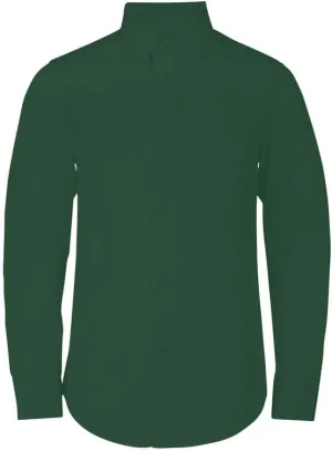Adam Baker Boy's Regular Fit 4-Way Stretch Long Sleeve Solid Dress Shirt - Colors
