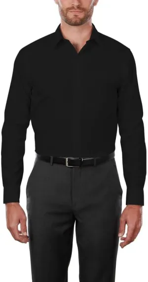 Adam Baker Men's 4-Way Stretch Slim Fit Long Sleeve Solid Dress Shirt - Colors