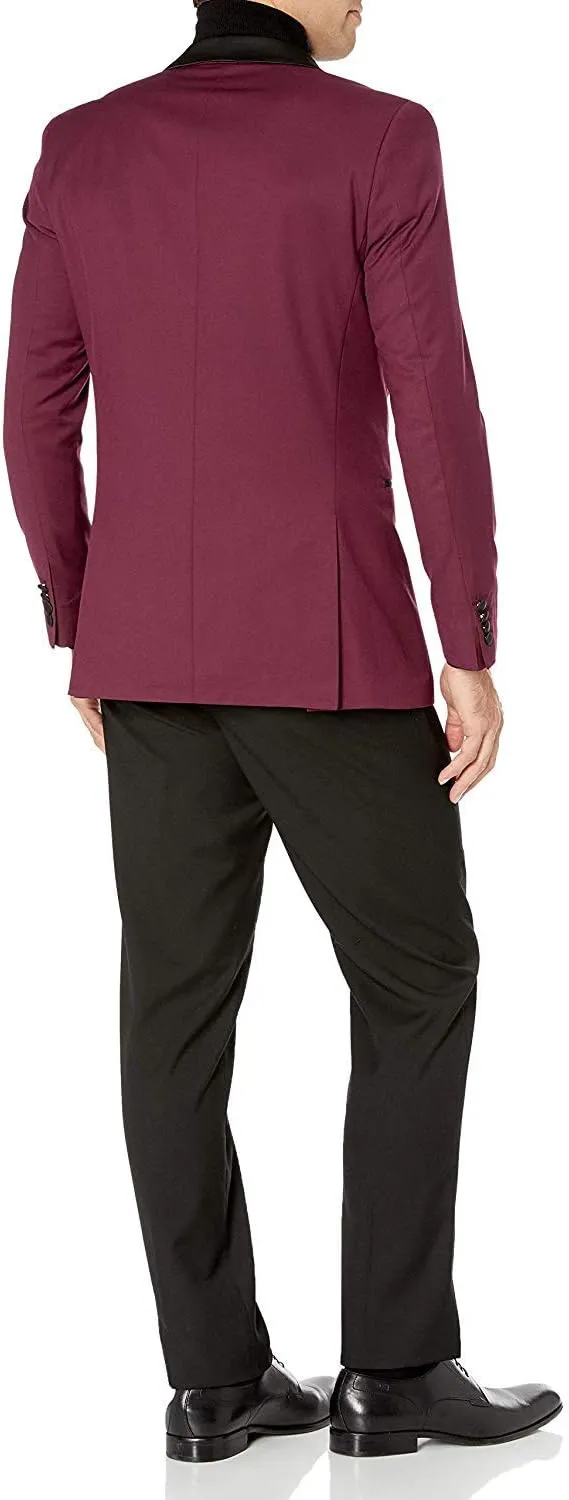 Adam Baker Men's Classic & Slim Fit Two-Piece Formal Tuxedo Suit - Available in Many Sizes & Colors