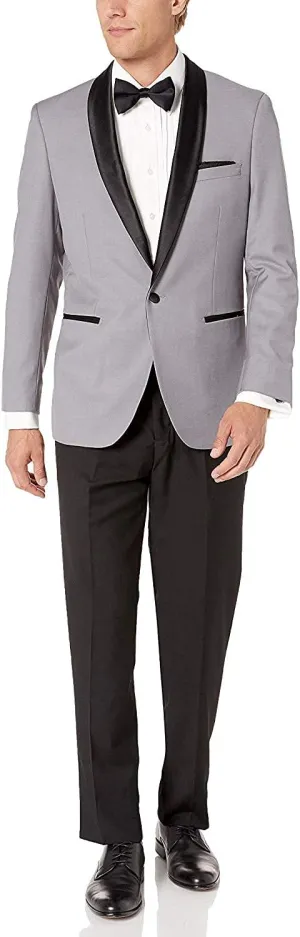 Adam Baker Men's Classic & Slim Fit Two-Piece Formal Tuxedo Suit - Available in Many Sizes & Colors