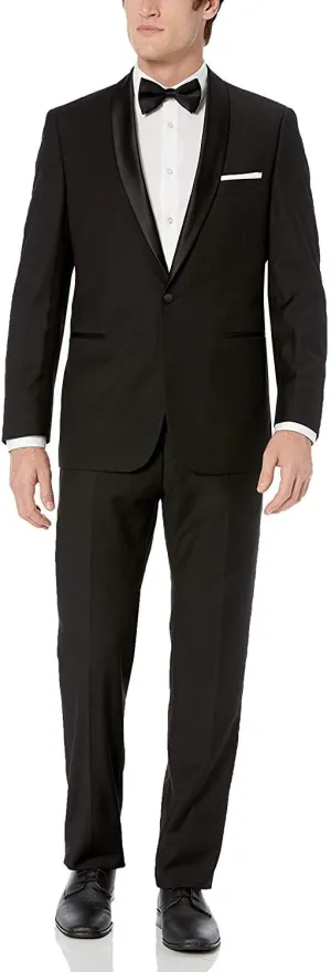 Adam Baker Men's Classic & Slim Fit Two-Piece Formal Tuxedo Suit - Available in Many Sizes & Colors