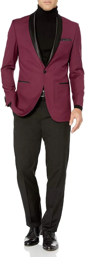 Adam Baker Men's Classic & Slim Fit Two-Piece Formal Tuxedo Suit - Available in Many Sizes & Colors