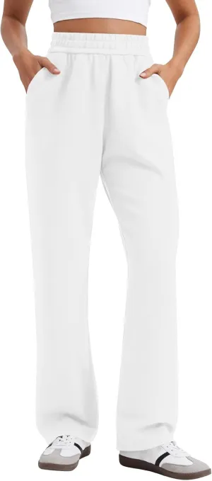 Baggy Wide Leg Sweatpants for Women High Waisted Lounge Travel Casual Petite Pants Elastic Waist Sweat Pants Y2k
