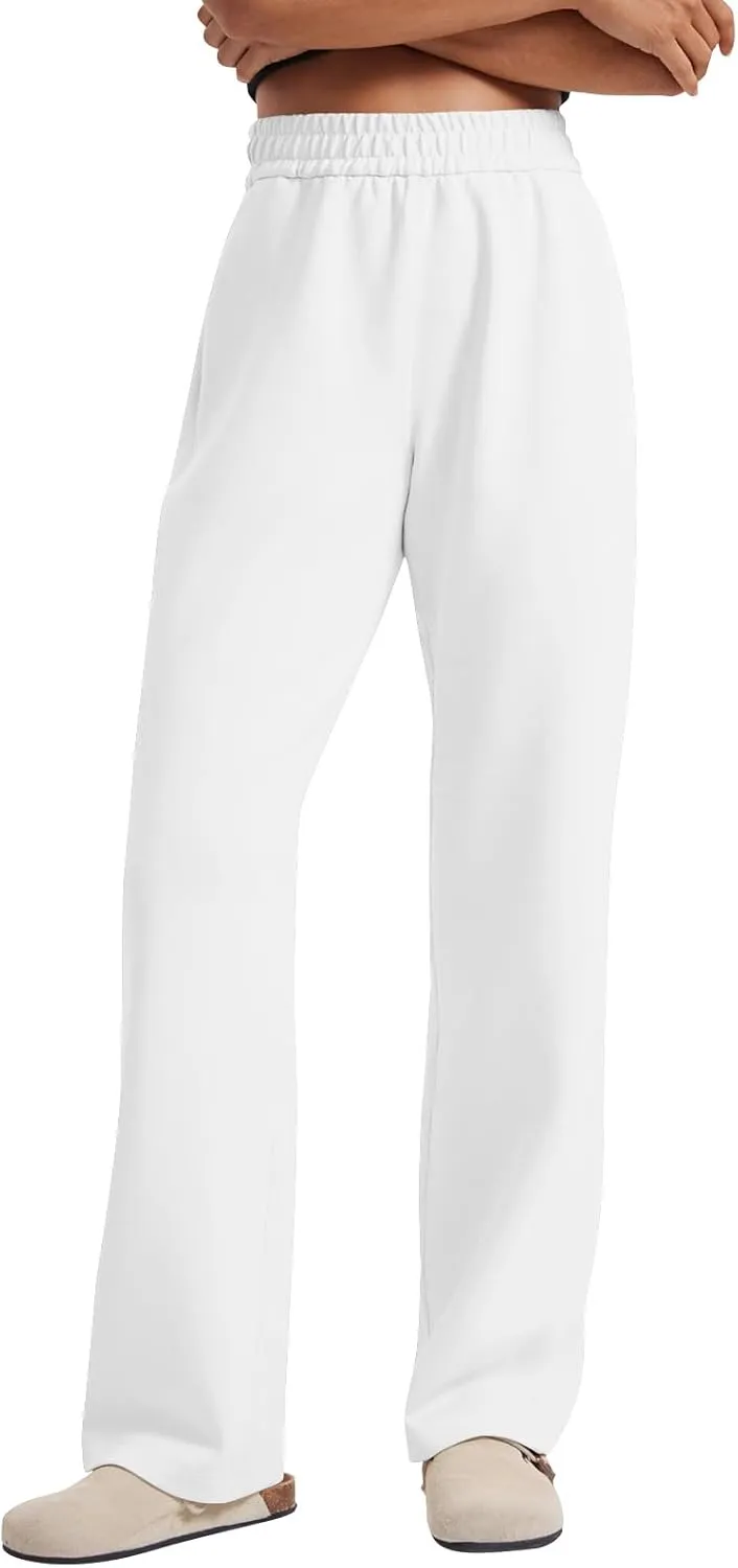 Baggy Wide Leg Sweatpants for Women High Waisted Lounge Travel Casual Petite Pants Elastic Waist Sweat Pants Y2k