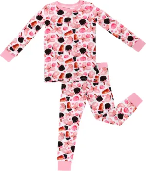 Bamboo Baby Pajamas - Long Sleeve Onesie Soft, Breathable, Stretchable Toddler Pajamas 95% Bamboo Viscose Kids PJs