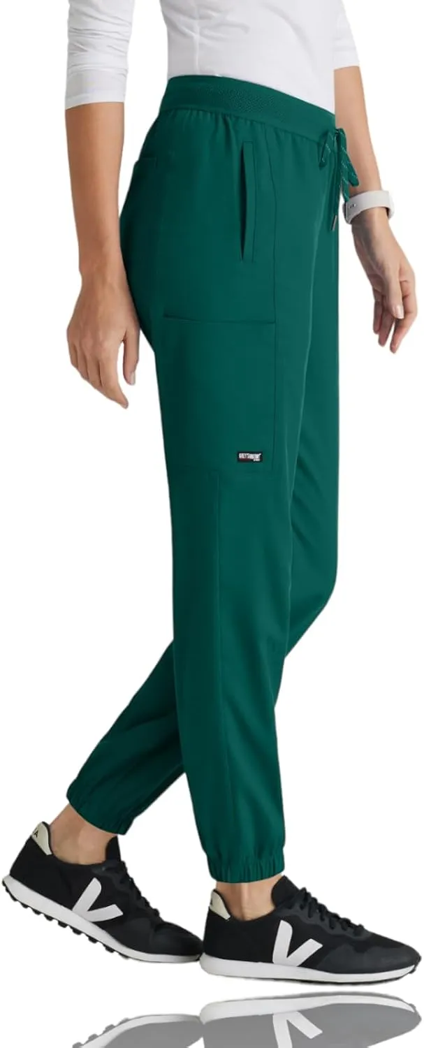 BARCO Grey's Anatomy Spandex Stretch Direct - Dash Scrub Jogger for Women, Elastic Waist Yoga Style Women's Scrub Pant