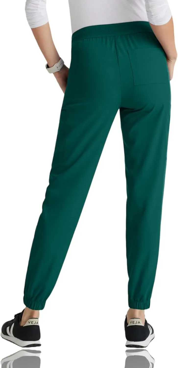 BARCO Grey's Anatomy Spandex Stretch Direct - Dash Scrub Jogger for Women, Elastic Waist Yoga Style Women's Scrub Pant
