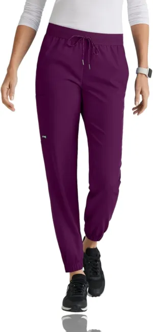 BARCO Grey's Anatomy Spandex Stretch Direct - Dash Scrub Jogger for Women, Elastic Waist Yoga Style Women's Scrub Pant