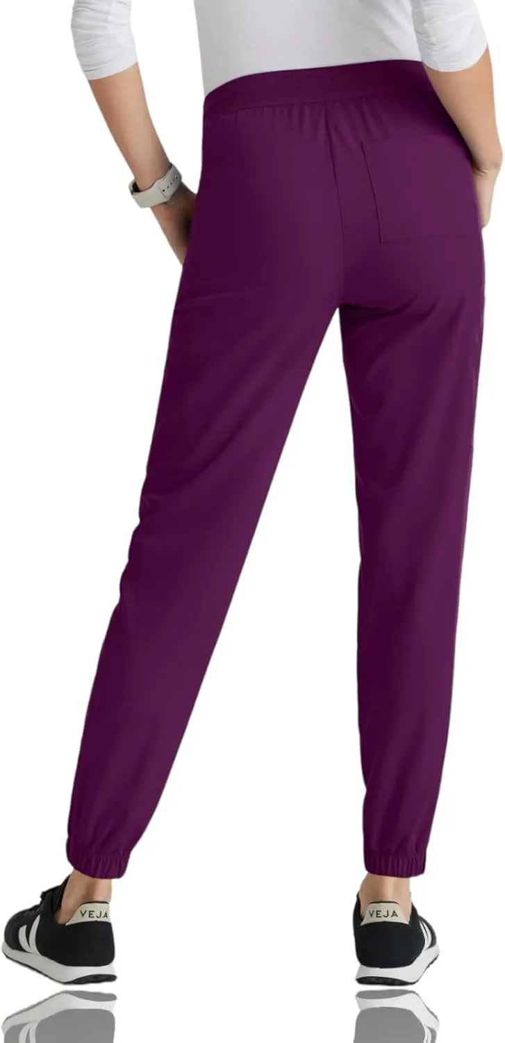 BARCO Grey's Anatomy Spandex Stretch Direct - Dash Scrub Jogger for Women, Elastic Waist Yoga Style Women's Scrub Pant