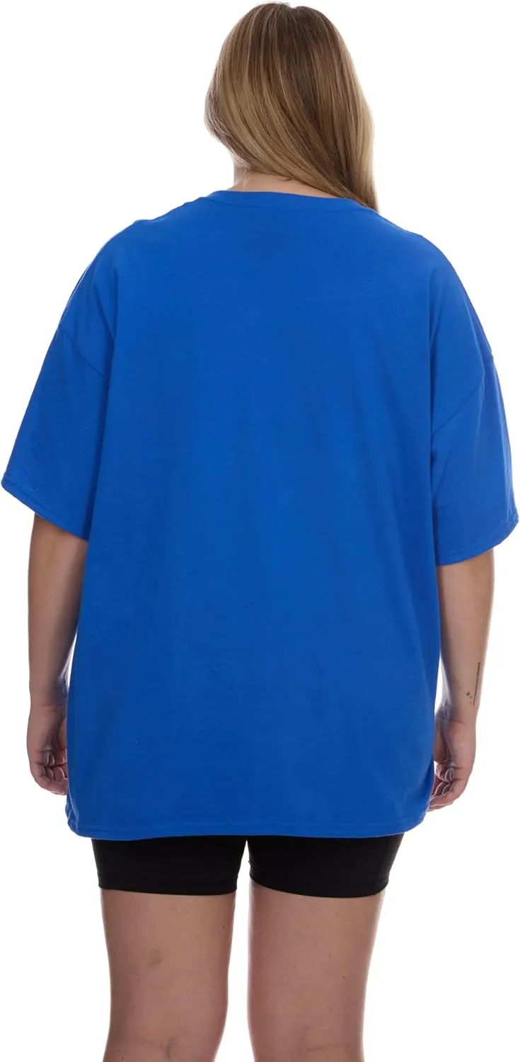 BILLIONHATS Womens Oversized Cotton T-Shirts, Crew Neck Short Sleeve Baggy Loose Tops Oversize Tees