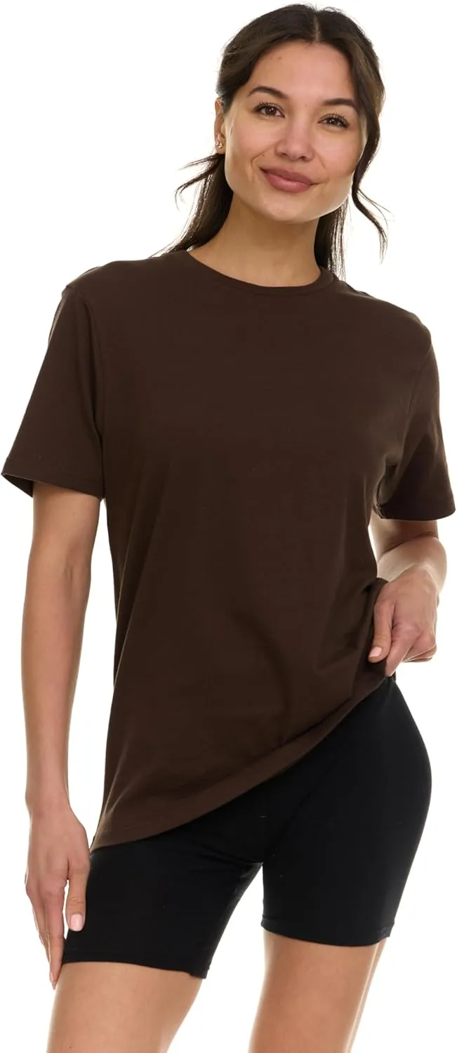 BILLIONHATS Womens Oversized Cotton T-Shirts, Crew Neck Short Sleeve Baggy Loose Tops Oversize Tees