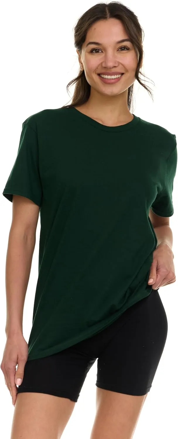 BILLIONHATS Womens Oversized Cotton T-Shirts, Crew Neck Short Sleeve Baggy Loose Tops Oversize Tees