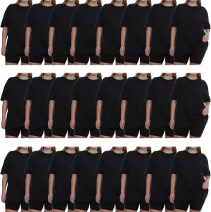 BILLIONHATS Womens Oversized Cotton T-Shirts, Crew Neck Short Sleeve Baggy Loose Tops Oversize Tees