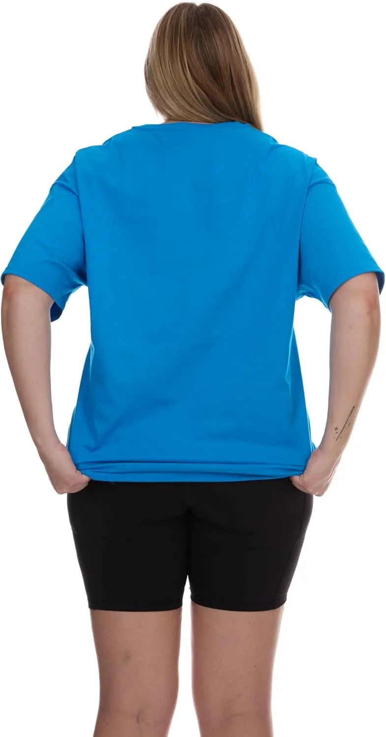 BILLIONHATS Womens Oversized Cotton T-Shirts, Crew Neck Short Sleeve Baggy Loose Tops Oversize Tees