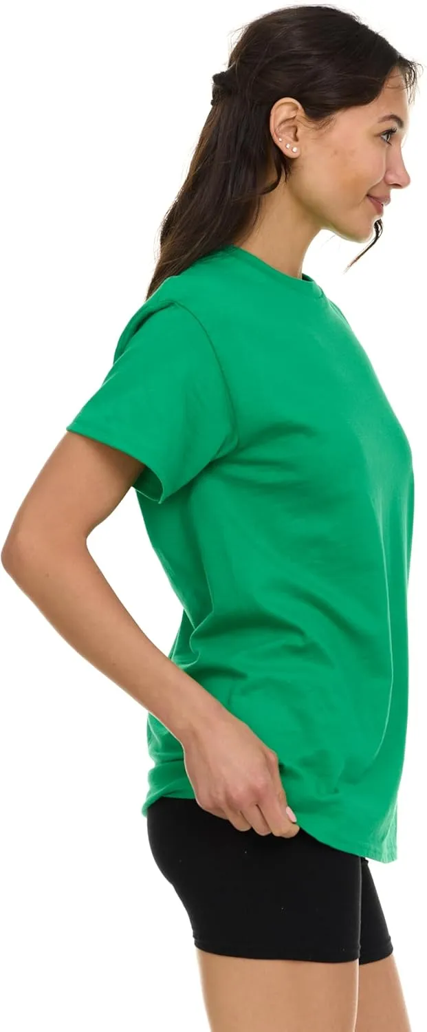 BILLIONHATS Womens Oversized Cotton T-Shirts, Crew Neck Short Sleeve Baggy Loose Tops Oversize Tees