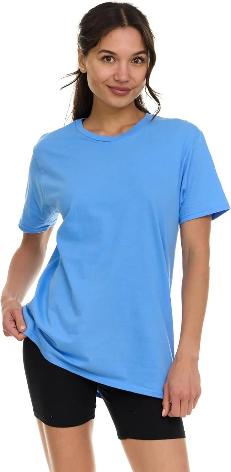 BILLIONHATS Womens Oversized Cotton T-Shirts, Crew Neck Short Sleeve Baggy Loose Tops Oversize Tees