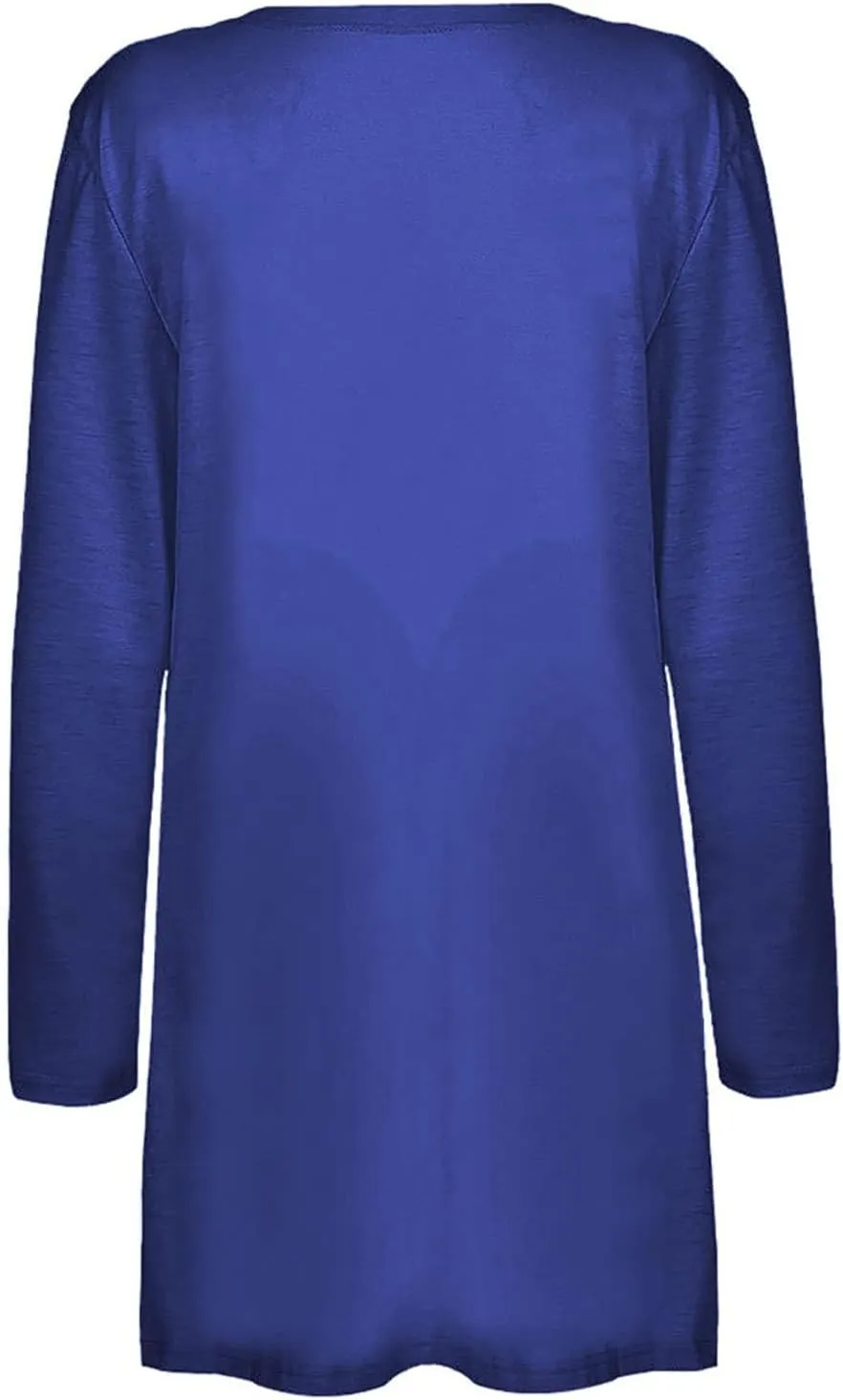 Cardigan for Women, Plus Size Long Sleeve Open Front Lightweight Cardigan Casual Soft Solid Jackets with Pockets