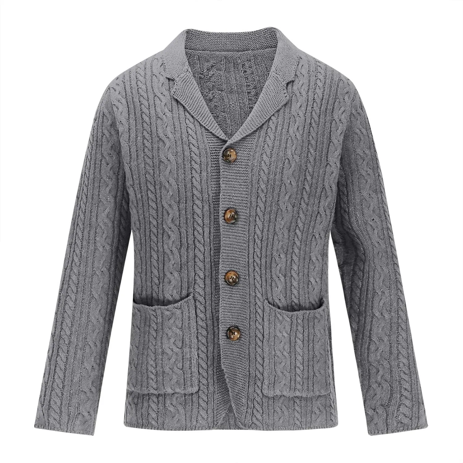 Cardigan Sweaters for Men Button Down Knit Sweater Open Front Cardigan Casual Sweater Jacket Warm Winter Outfits