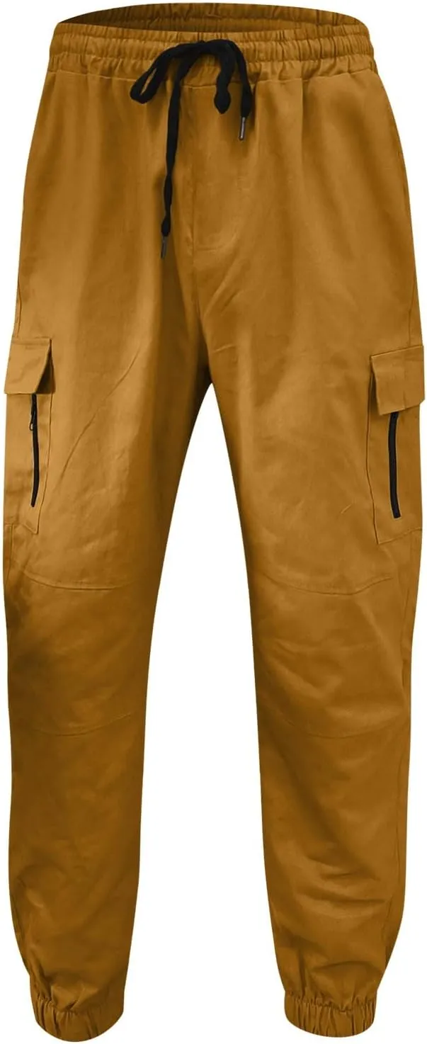 Cargo Pants for Men Relaxed Fit Jogger Sweatpants with Pockets Mens Heavyweight Fleece Cargo Sweatpants Fashion Sport