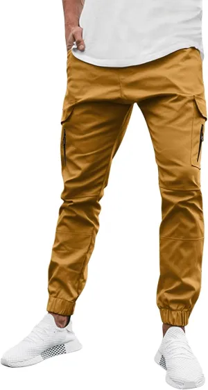 Cargo Pants for Men Relaxed Fit Jogger Sweatpants with Pockets Mens Heavyweight Fleece Cargo Sweatpants Fashion Sport