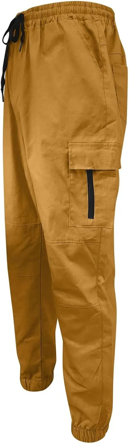 Cargo Pants for Men Relaxed Fit Jogger Sweatpants with Pockets Mens Heavyweight Fleece Cargo Sweatpants Fashion Sport