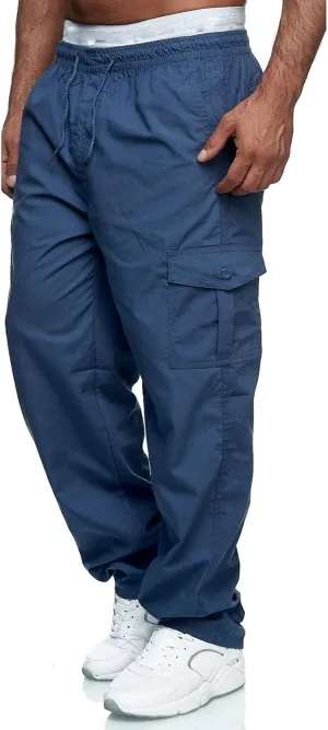 Cargo Pants for Men Relaxed Fit Mens Cargo Pants Comfortable Basic Pants Sport Daily Workout Pants Mens Baggy Joggers