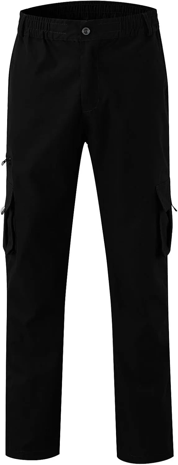 Cargo Pants for Men Relaxed Fit Pants Sports Sweats Casual Trousers Heavyweight Fleece Sweatpants with Pockets Men's