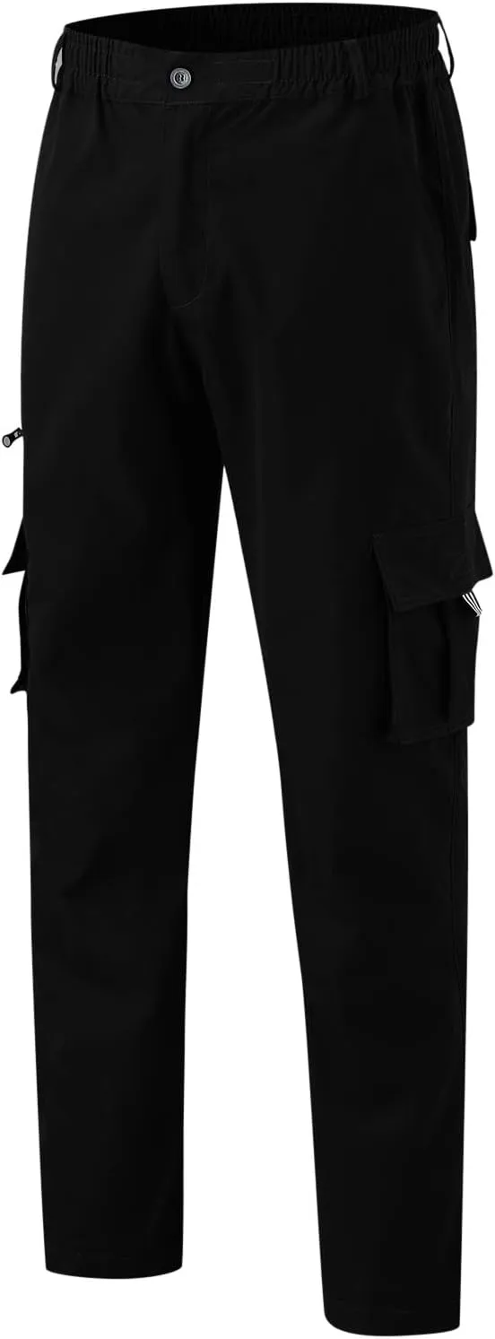 Cargo Pants for Men Relaxed Fit Pants Sports Sweats Casual Trousers Heavyweight Fleece Sweatpants with Pockets Men's