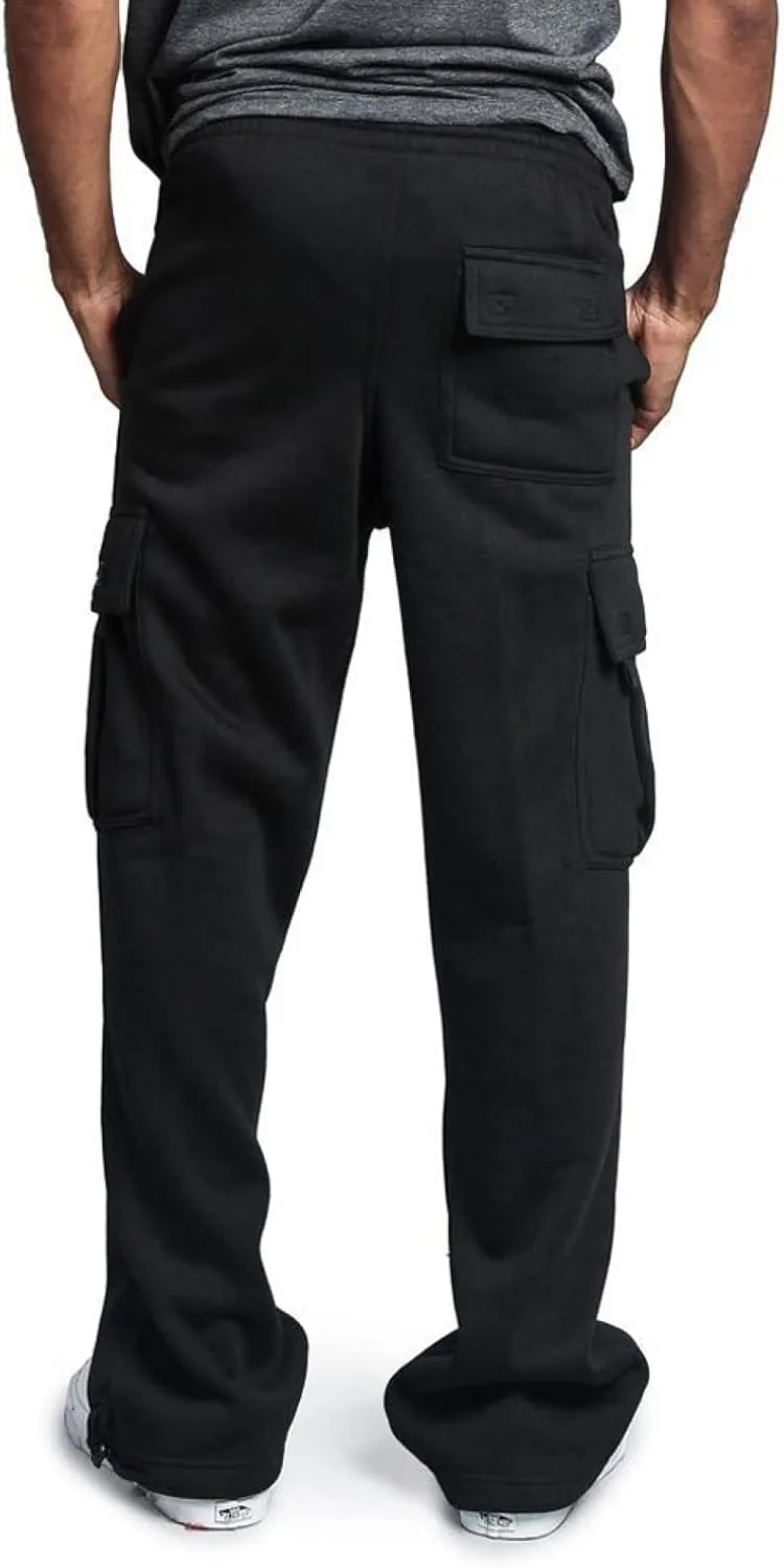 Cargo Pants for Men Relaxed Fit Pockets Men's Graphic Sweatpants Athletic Gym Running Workout Pants Drawstring Jogger