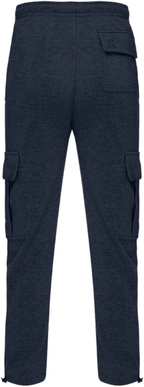 Cargo Pants for Men Relaxed Fit Pockets Men's Graphic Sweatpants Athletic Gym Running Workout Pants Drawstring Jogger