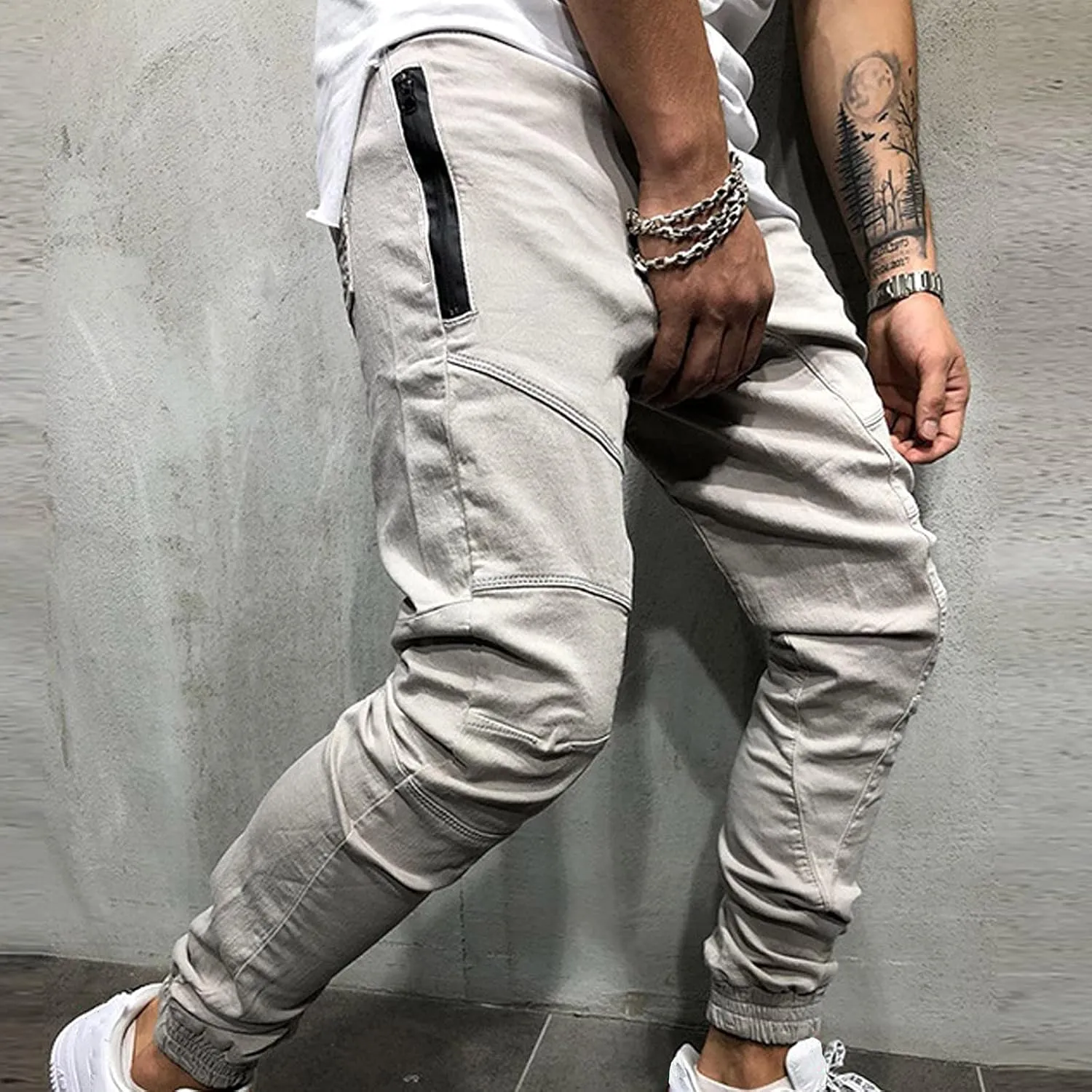 Cargo Pants for Men Relaxed Fit Trousers Casual Outdoor Joggers Lightweight Sweatpants for Men Jogging Cargo Pants