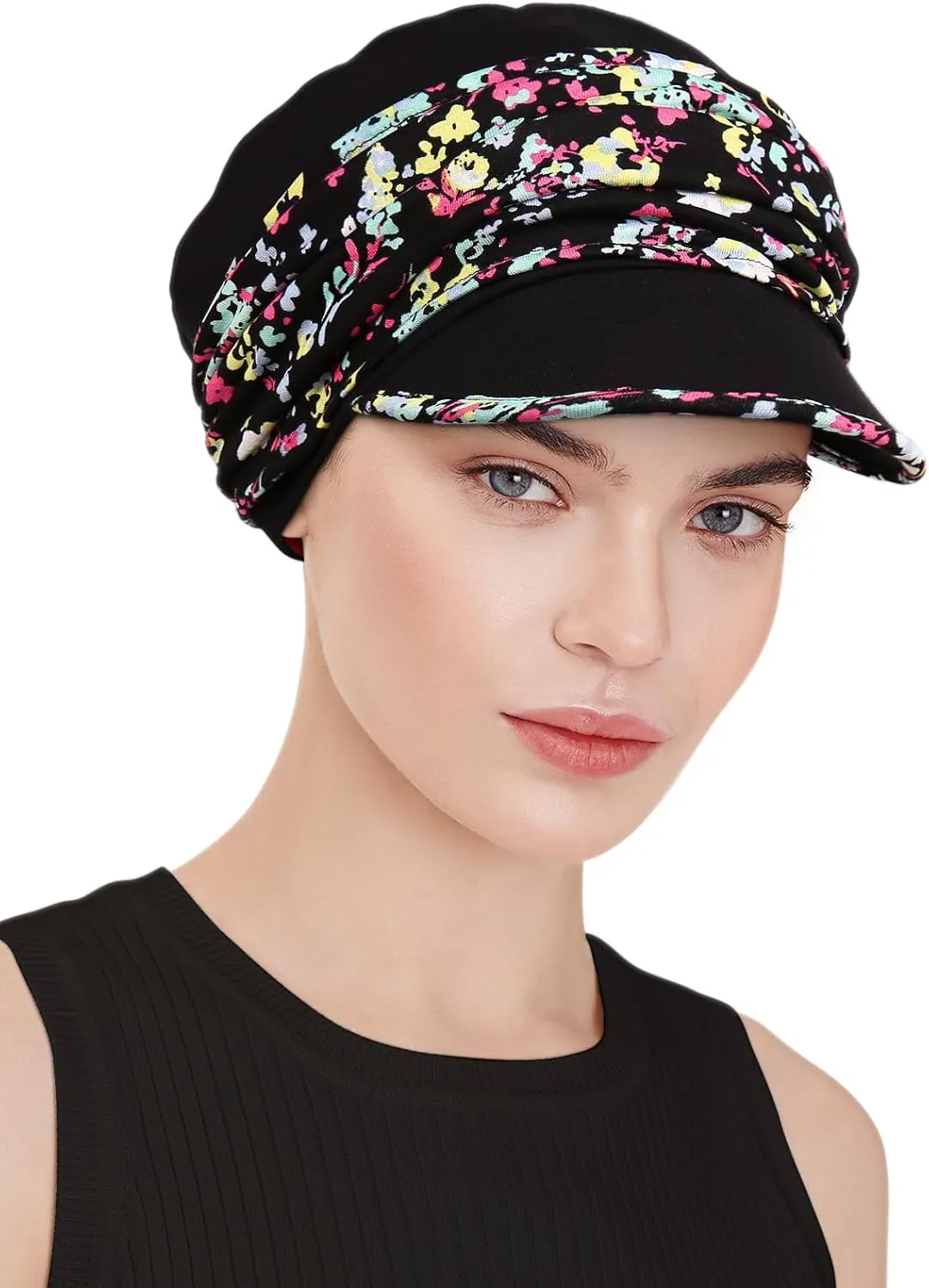 Chemo Headwear Viscose Newsboy Cap for Women Summer Hats