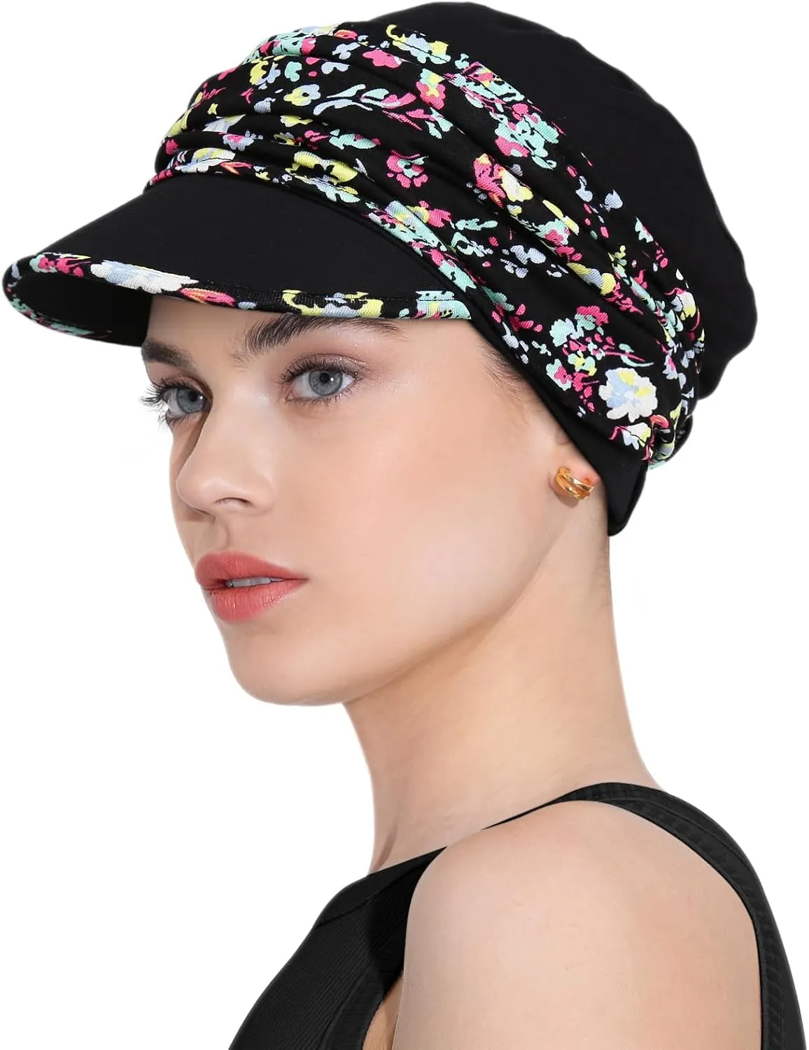 Chemo Headwear Viscose Newsboy Cap for Women Summer Hats