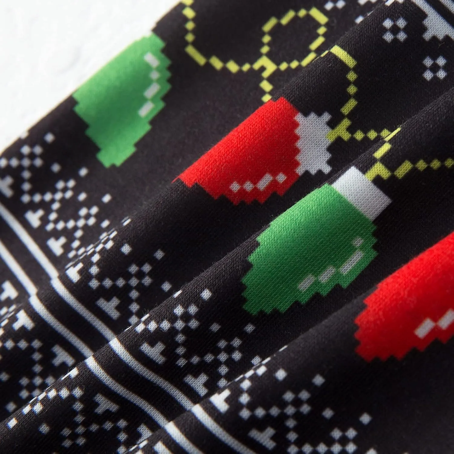 Christmas Pajamas,Family Christmas Pjs Matching Sets Holiday Jammies Letter Print Top and Plaid Pants Xmas Sleepwear