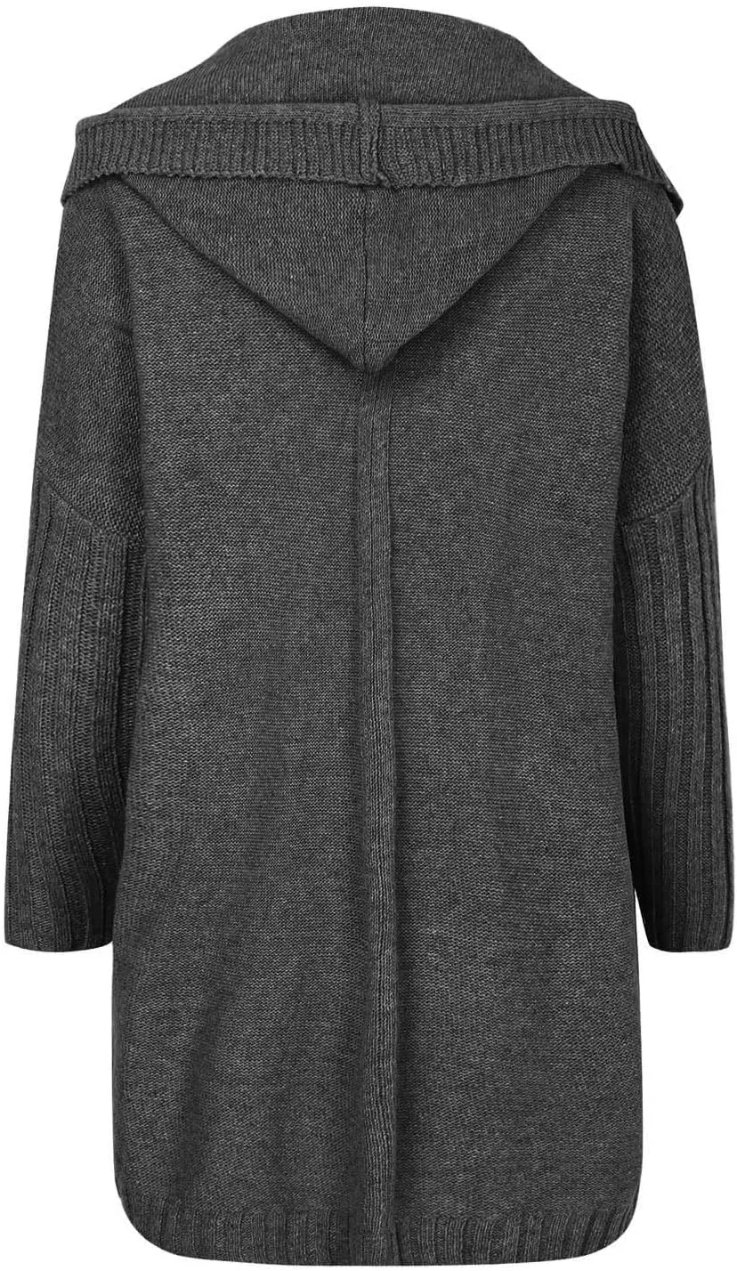 cooki Women's 2024 Fall Fashion Open Front Chunky Knit Sweater Cardigans Oversized Long Sleeve Cardigans Jacket Outerwear