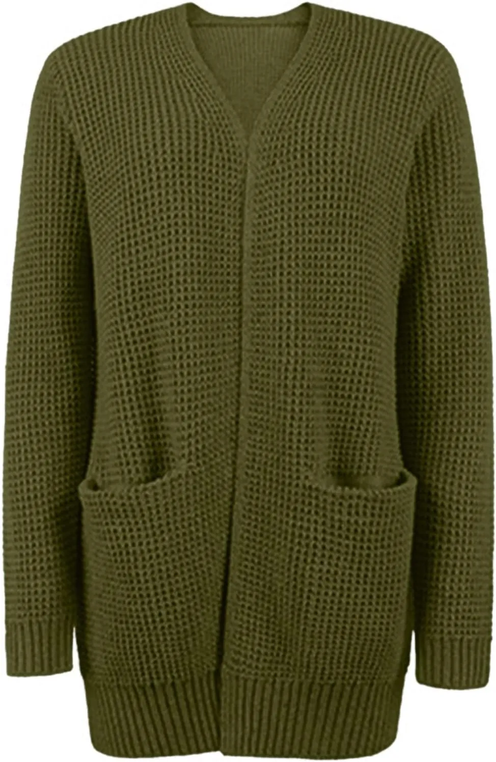 cooki Women's 2024 Fall Fashion Open Front Chunky Knit Sweater Cardigans Oversized Long Sleeve Cotton Cardigans Jacket