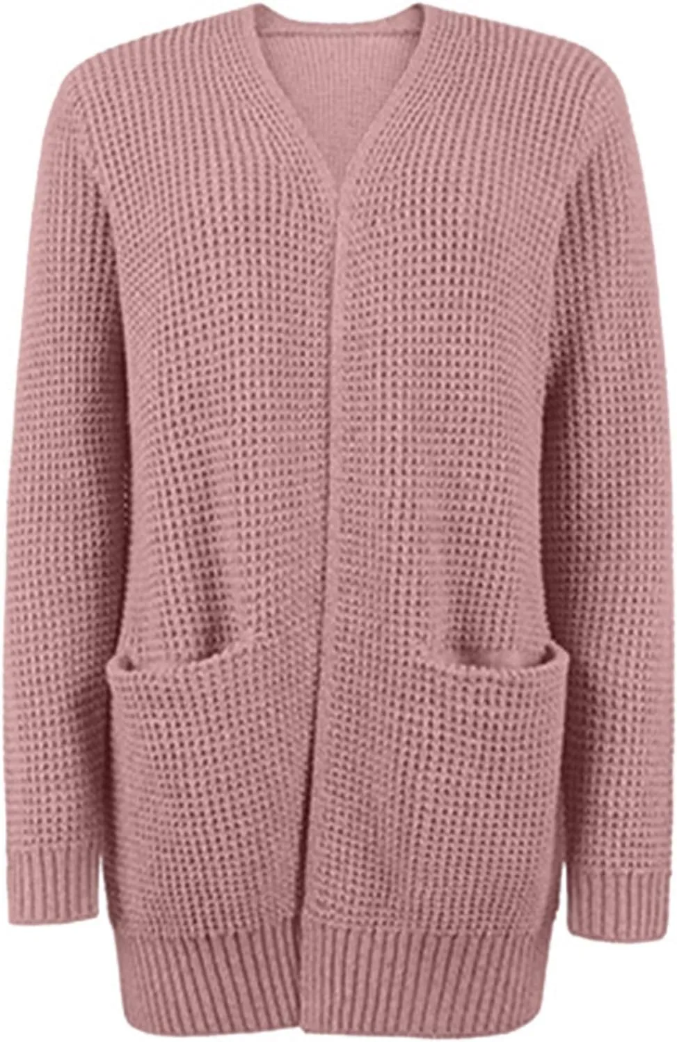 cooki Women's 2024 Fall Fashion Open Front Chunky Knit Sweater Cardigans Oversized Long Sleeve Cotton Cardigans Jacket