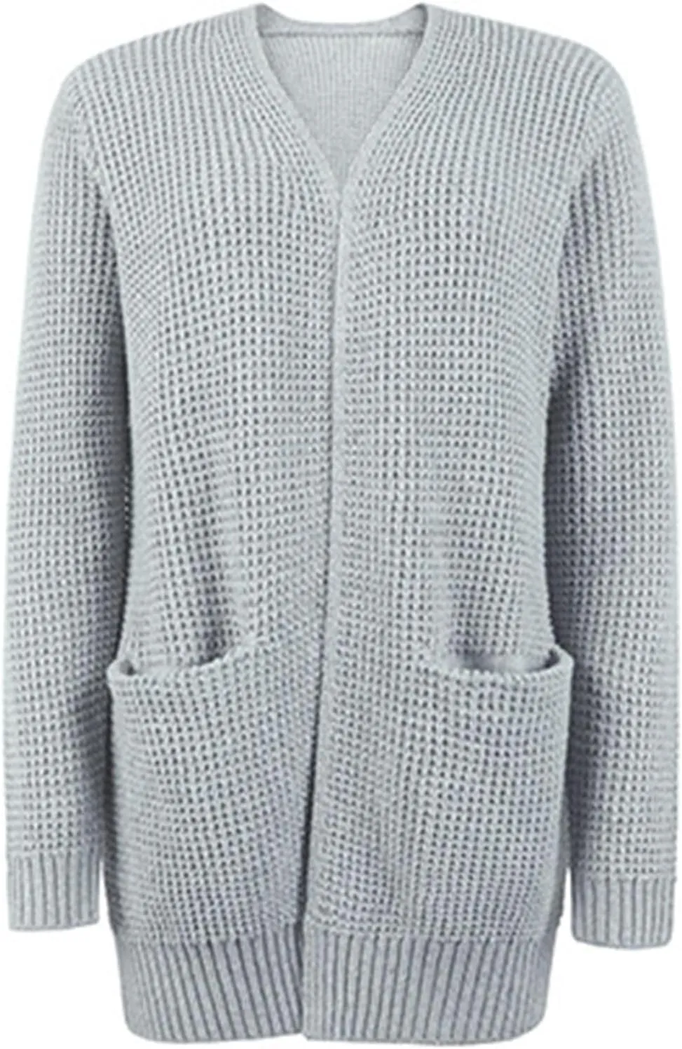 cooki Women's 2024 Fall Fashion Open Front Chunky Knit Sweater Cardigans Oversized Long Sleeve Cotton Cardigans Jacket