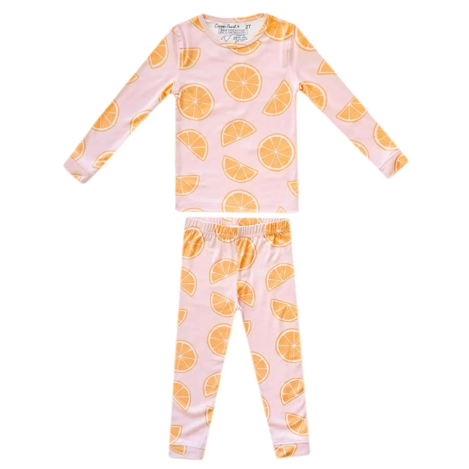Copper Pearl Two Piece Long Sleeve Toddler Pajamas PJ Sets for Boys and Girls - Adorable Pattern Pajamas, Breathable Fabric to Keep Cool While Sleeping, Sizes 12 Months to 5T - Cutie
