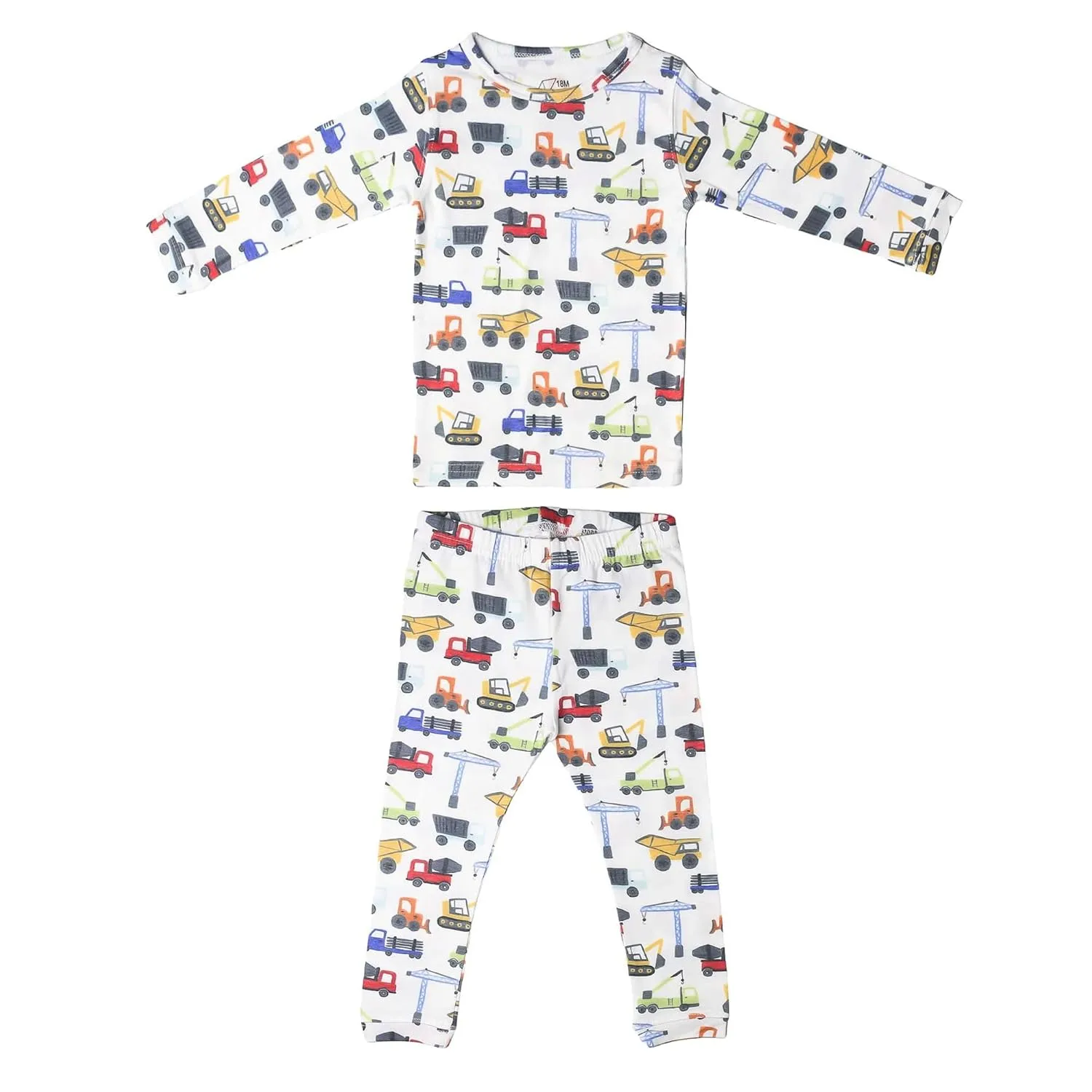 Copper Pearl Two Piece Long Sleeve Toddler Pajamas PJ Sets for Boys and Girls - Adorable Pattern Pajamas, Breathable Fabric to Keep Cool While Sleeping, Sizes 12 Months to 5T - Diesel