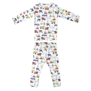 Copper Pearl Two Piece Long Sleeve Toddler Pajamas PJ Sets for Boys and Girls - Adorable Pattern Pajamas, Breathable Fabric to Keep Cool While Sleeping, Sizes 12 Months to 5T - Diesel