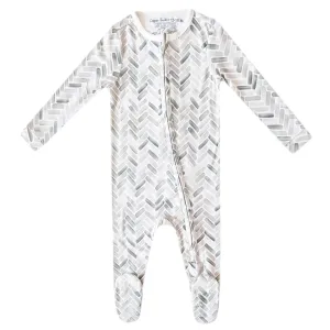 Copper Pearl Zip-Up Footie Baby Pajamas: Ultra-Soft Boys Pajamas and Girls Pajamas, Premium Knit Fabric in Stylish Prints, Tag-Free with Two-Way Zipper, Sized Newborn to 24 Months, Alta