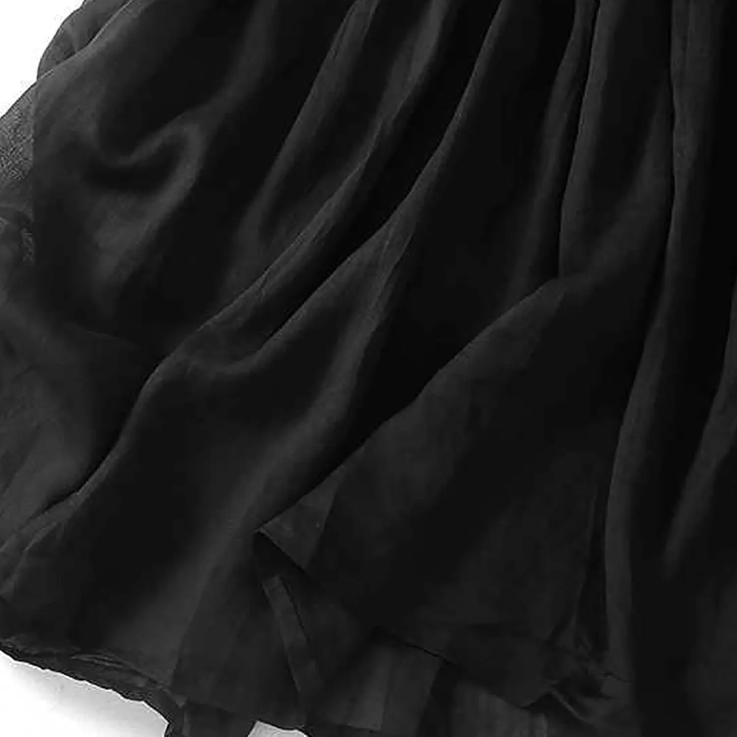 Cotton Linen Skirts Women Summer Flowy Skirts Elastic Waist Drawstring Skirts Beach Vacation Skirts Casual Maxi Skirt