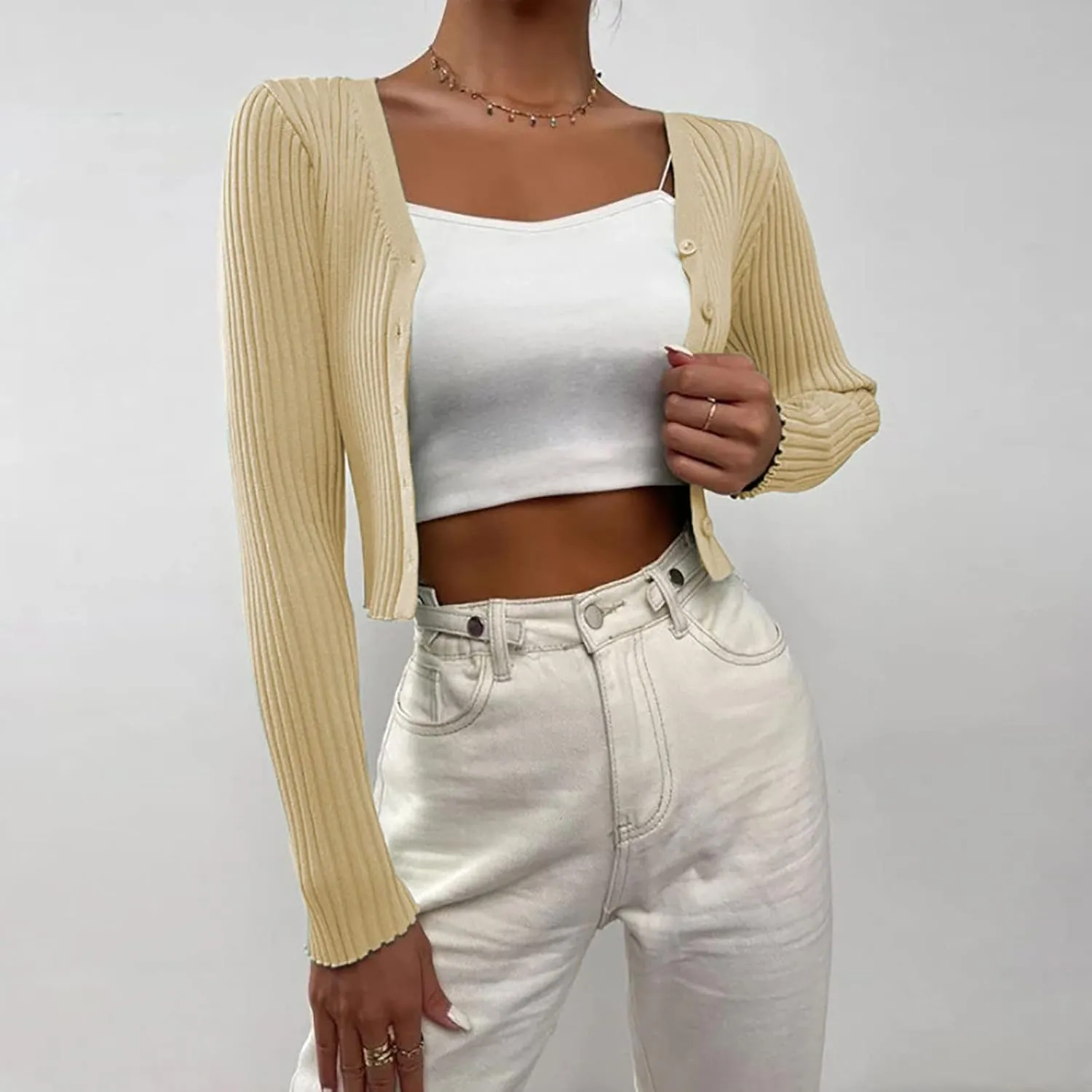 Dark Open Front Cardigan Womens Long Sleeve Open Front Knit Crop Cardigan Sweater Women Fleece Cardigan