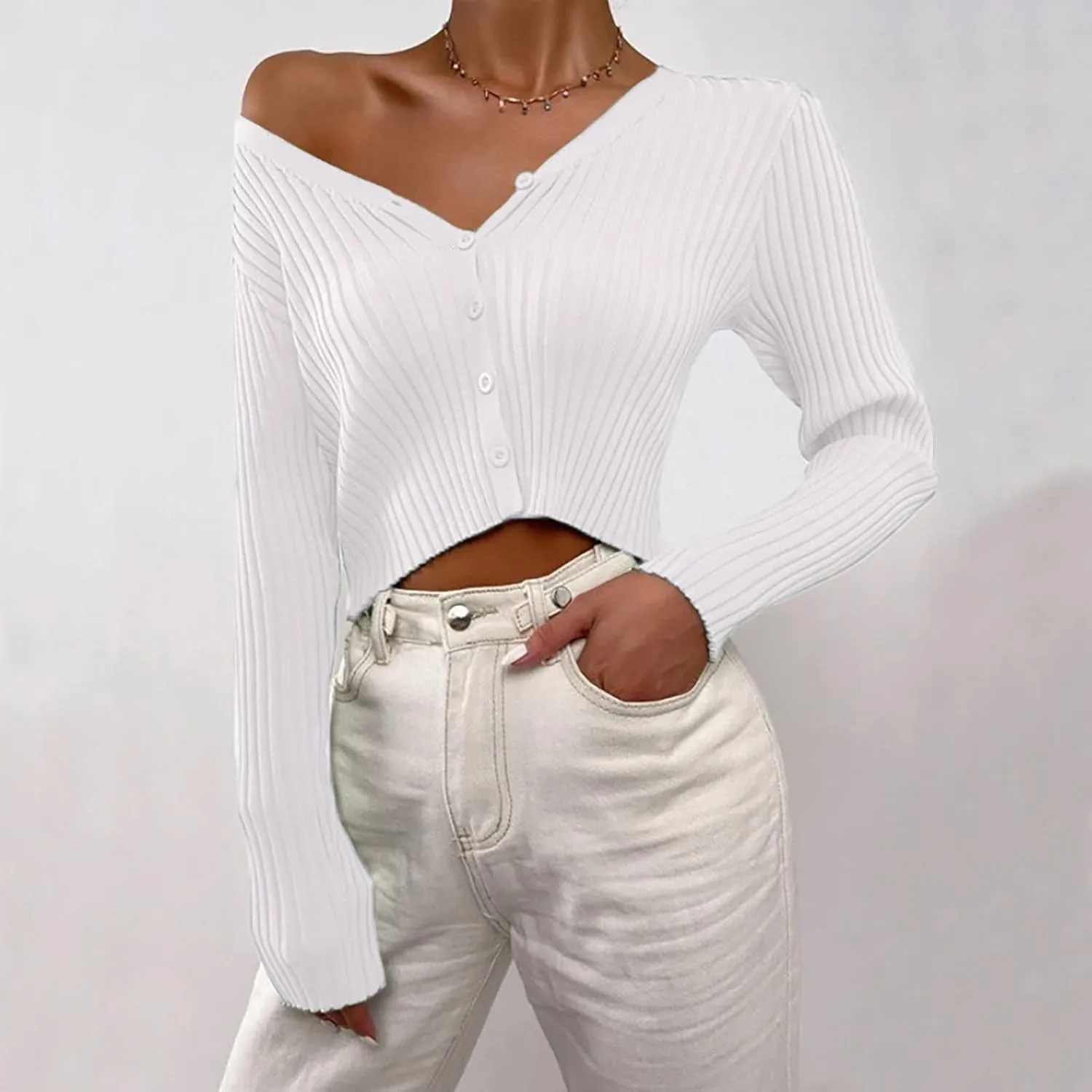 Dark Open Front Cardigan Womens Long Sleeve Open Front Knit Crop Cardigan Sweater Women Fleece Cardigan