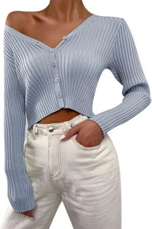 Dark Open Front Cardigan Womens Long Sleeve Open Front Knit Crop Cardigan Sweater Women Fleece Cardigan