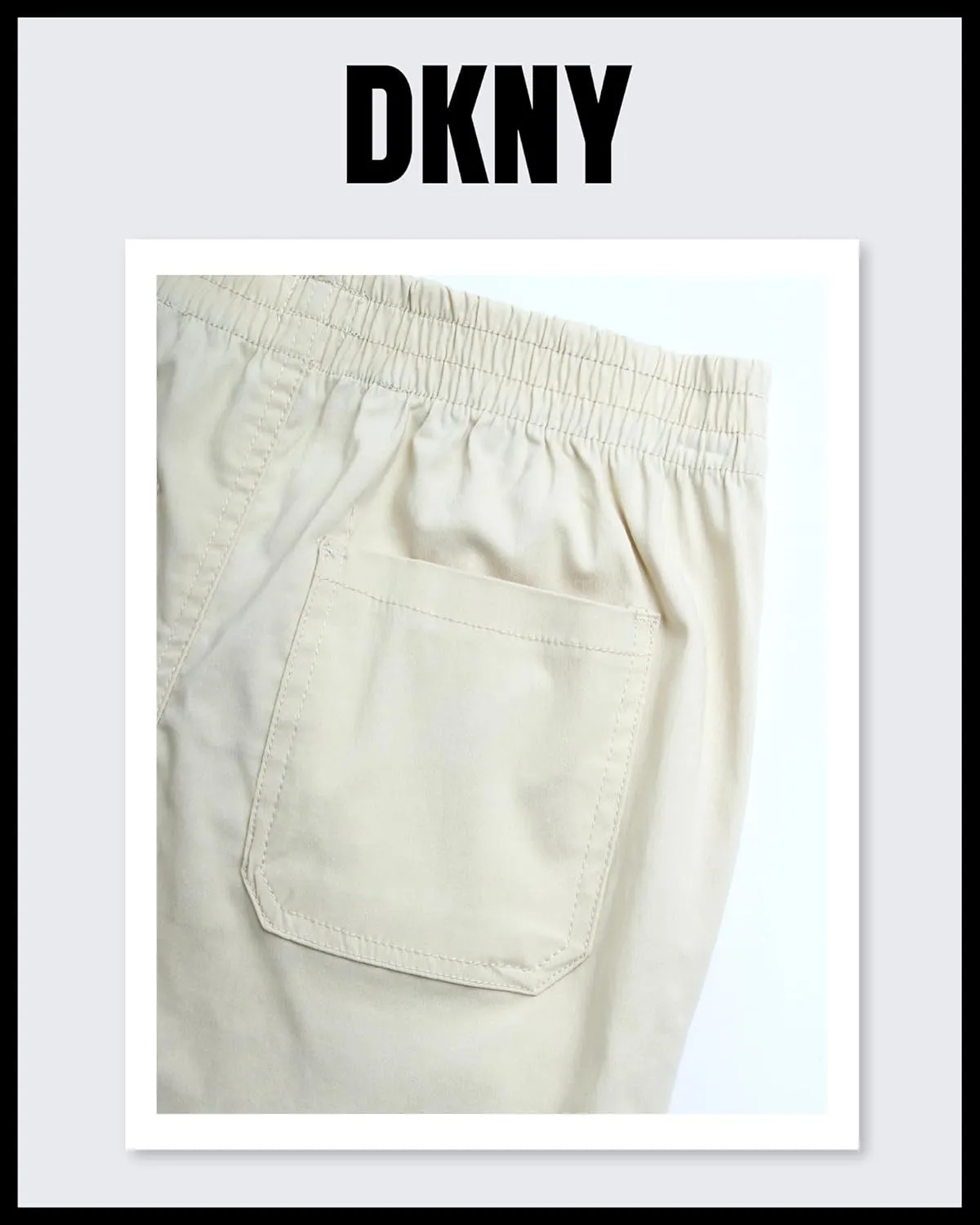 DKNY Boys' Pants Set - 2 Piece Short Sleeve Collared Button Down Shirt and Flat Front Tech Jogger Pants for Boys (Sizes:8-12)