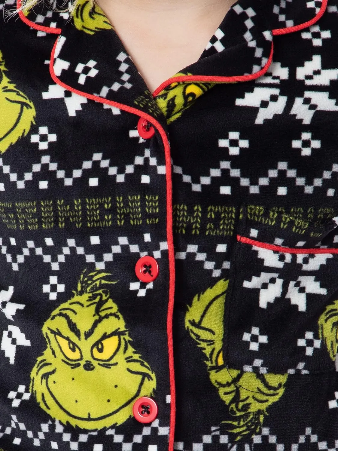 Dr. Seuss The Grinch Who Stole Christmas Matching Family Pajama Sets For Men, Women, Kids, Toddlers