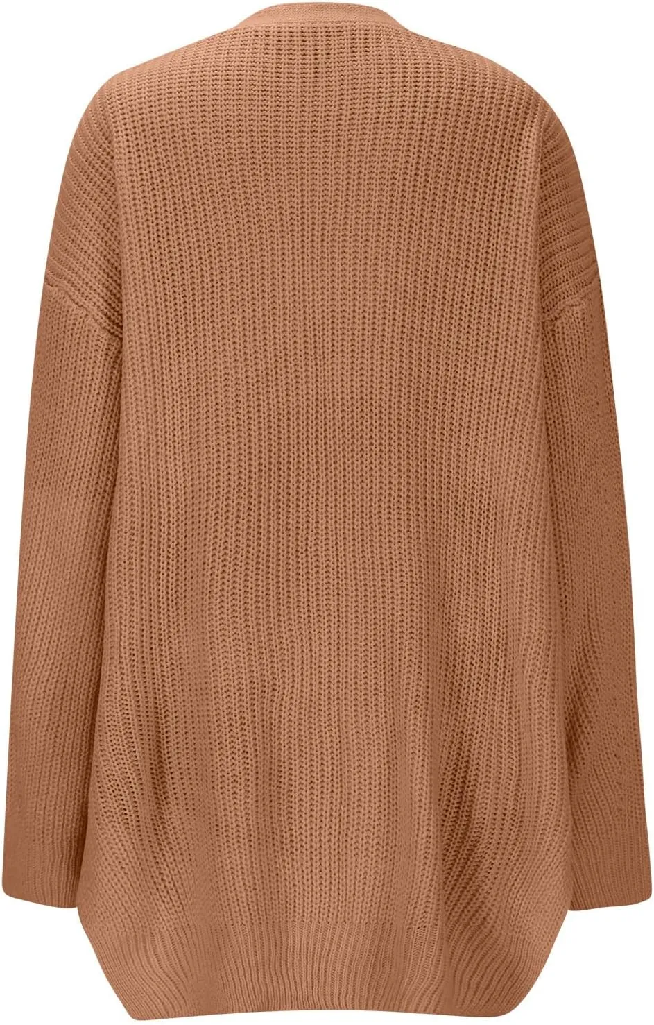 Fall Sweaters V Neck Solid Color Oversized Cardigans for Women Soft Baggy Fall Chunky Knit Cardigans Dressy Casual